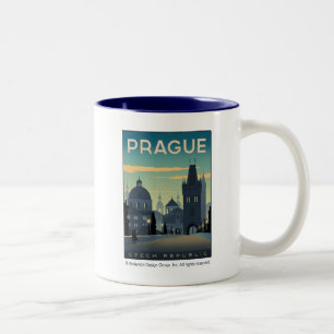 Caneca De Café Em Dois Tons Praga, República Checa