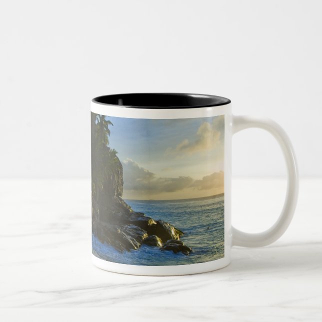 Caneca De Café Em Dois Tons Praia Ansi Victorin 2 (Direita)