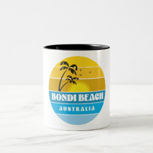 Caneca De Café Em Dois Tons Praia Bondi Austrália