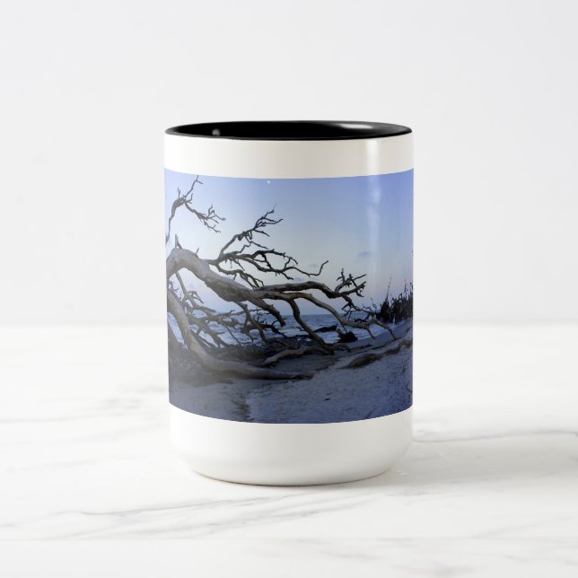 Caneca De Café Em Dois Tons Praia da madeira lançada costa (Centro)