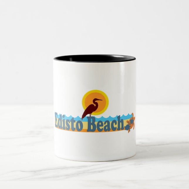 Caneca De Café Em Dois Tons Praia de Edisto (Centro)