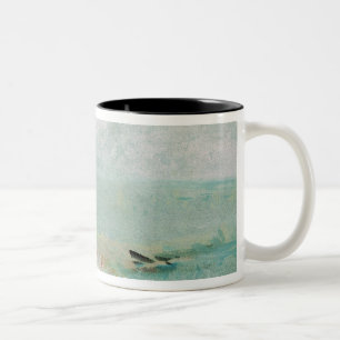 Caneca De Café Em Dois Tons Praia de Joseph Mallord William Turner   com