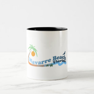 Caneca De Café Em Dois Tons Praia de Navarra