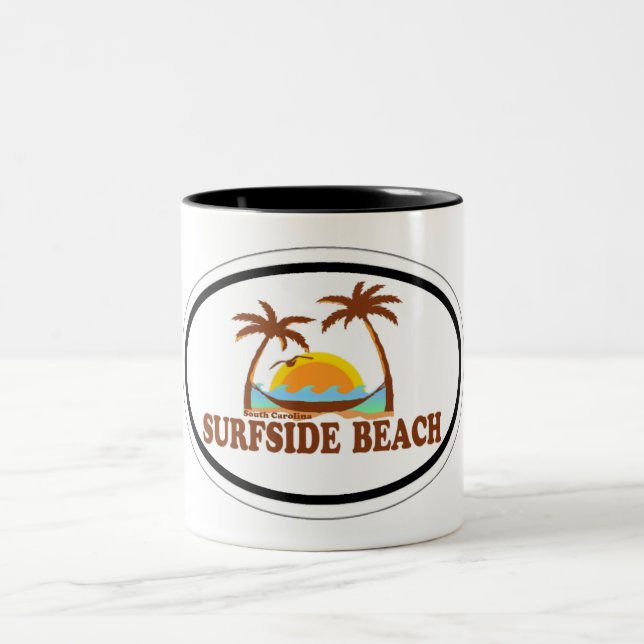 Caneca De Café Em Dois Tons Praia de Surfside (Centro)