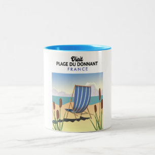 Caneca De Café Em Dois Tons Praia do Donnant França