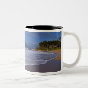 Caneca De Café Em Dois Tons Praia Kihei, Maui, Havaí, EUA