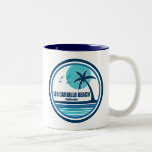 Caneca De Café Em Dois Tons Praia Leo Carrilho Califórnia Palmeira Pássaros