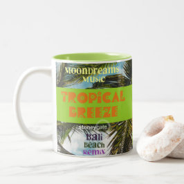 Caneca De Café Em Dois Tons Praia Tropical de Breeze Bali