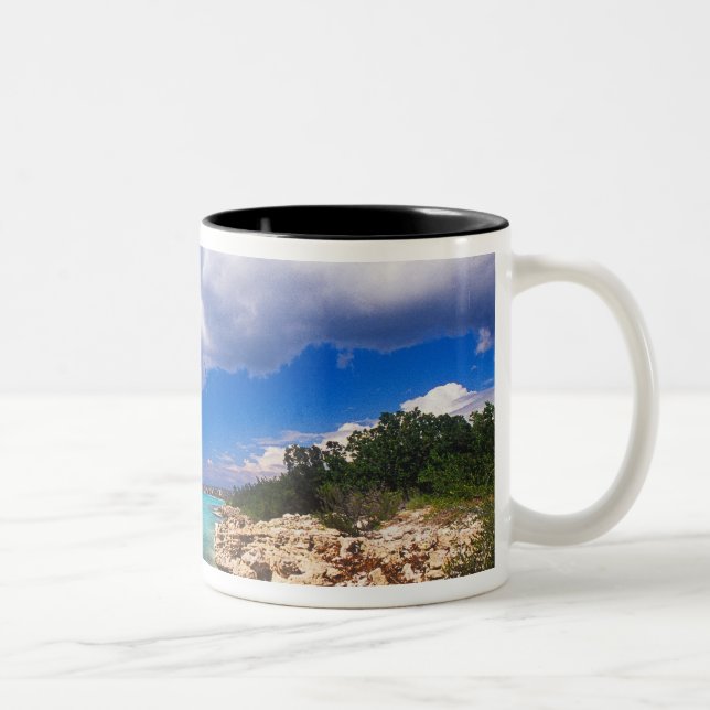 Caneca De Café Em Dois Tons Praias, Barcelona, República Dominicana, 2 (Direita)