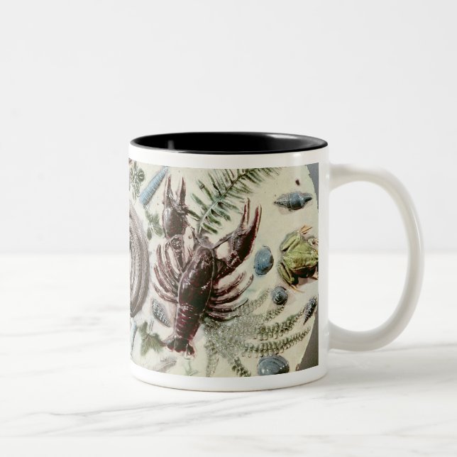 Caneca De Café Em Dois Tons Prato de Rustique Figuline com um fundo branco (Direita)