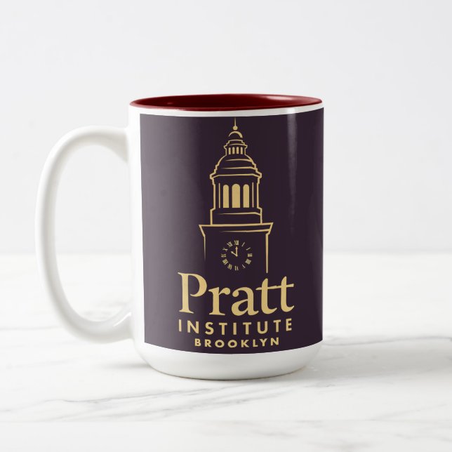 Caneca De Café Em Dois Tons Pratt institute (Esquerda)