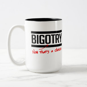 CANECA DE CAFÉ EM DOIS TONS PRECONCEITO É UMA ESCOLHA