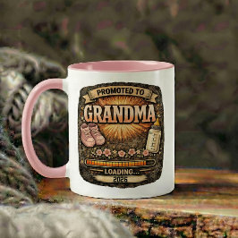 Caneca De Café Em Dois Tons Pregnancy Announcement Gift for Grandma