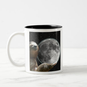 Caneca De Café Em Dois Tons Preguiça da lua