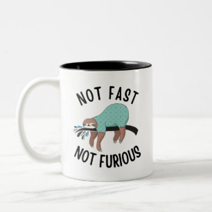 Caneca De Café Em Dois Tons Preguiça Não é Rápida Não é Furiosa