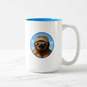 Caneca De Café Em Dois Tons Preguiça Pura Vida