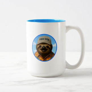 Caneca De Café Em Dois Tons Preguiça Pura Vida