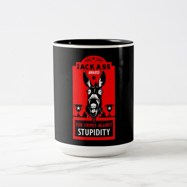 Caneca De Café Em Dois Tons Prêmio de Jackass (Centro)