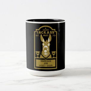 Caneca De Café Em Dois Tons Prêmio ouro