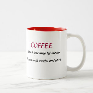 Caneca De Café Em Dois Tons Prescrição de Mug de Café