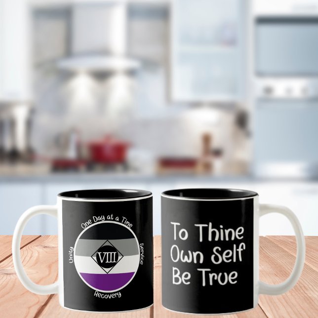 Caneca De Café Em Dois Tons Presente Asexual de Marco Limpo (Criador carregado)