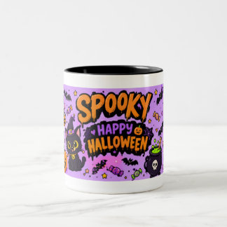 Caneca De Café Em Dois Tons Presente assustador de Halloween