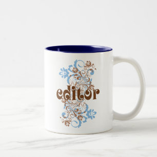 Caneca De Café Em Dois Tons Presente bonito do editor