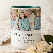 Presente Colagem de 5 Fotos Personalizado Avó Amo 