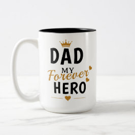 Caneca De Café Em Dois Tons Presente com Nome Personalizado para o Pai