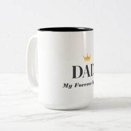 Caneca De Café Em Dois Tons Presente com Nome Personalizado para o Pai