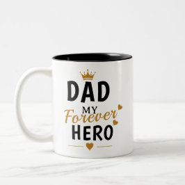 Caneca De Café Em Dois Tons Presente com Nome Personalizado Para o Papai