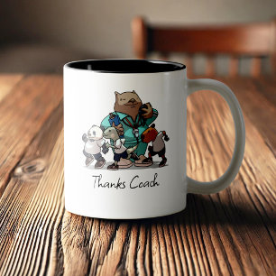 Caneca De Café Em Dois Tons Presente de agradecimento ao treinador de Wombat A