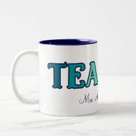 Caneca De Café Em Dois Tons Presente de Agradecimento para Professor com Gradi