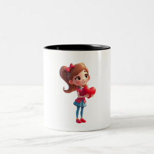 Caneca De Café Em Dois Tons Presente de aniversário de casamento do Tempo da M