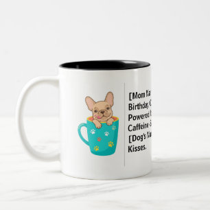 Caneca De Café Em Dois Tons Presente de Aniversário de Mãe de Cachorro Persona