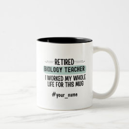 Caneca De Café Em Dois Tons Presente de Aposentadoria Divertido para Professor