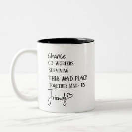 Caneca De Café Em Dois Tons Presente de Apreciação ao Colega de Trabalho Obrig