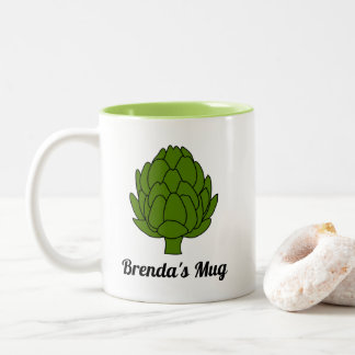 Caneca De Café Em Dois Tons Presente de Artichoke Lover