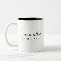 Presente de Bridesmaid Personalizada Moderna e Min