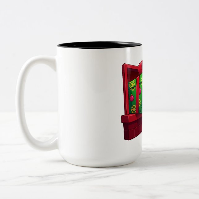 Caneca De Café Em Dois Tons Presente de Cachorrinho (Esquerda)