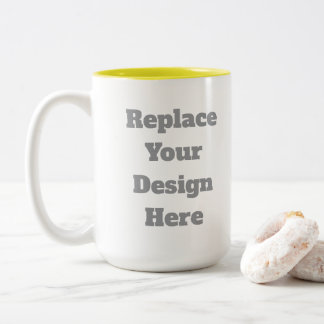 Caneca De Café Em Dois Tons Presente de Casamento Personalizado – Crie o Seu P
