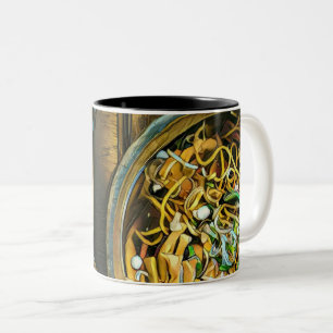 Caneca De Café Em Dois Tons Presente de Comidas japonesas