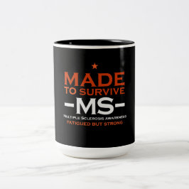 Caneca De Café Em Dois Tons Presente de Consciência de Sobrevivência com Escle