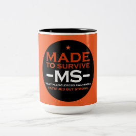 Caneca De Café Em Dois Tons Presente de Consciência de Sobrevivência com Escle