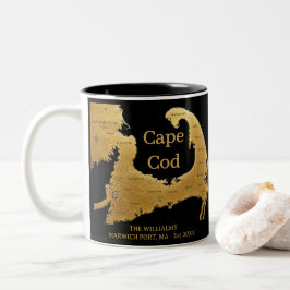 Caneca De Café Em Dois Tons Presente de decoração de casa de praia elegante Ca