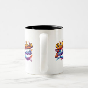Caneca De Café Em Dois Tons Presente de design de impressão de pata de animais