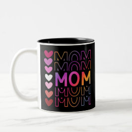 Caneca De Café Em Dois Tons presente de dia de as mães MAMA