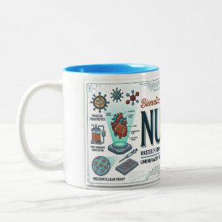 Caneca De Café Em Dois Tons Presente de Enfermeira Biomédica