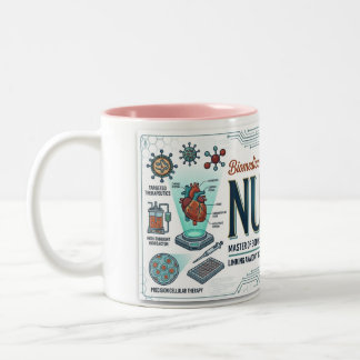 Caneca De Café Em Dois Tons Presente de Enfermeira Biomédica