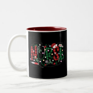 Caneca De Café Em Dois Tons Presente de Enfermeira da Escola de Enfermagem de